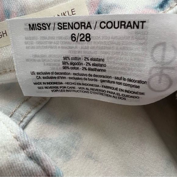 VINTAGE AMERICA Vintage High Rise Skinny Ankle tie dye jeans size 6/28 - Picture 5 of 11